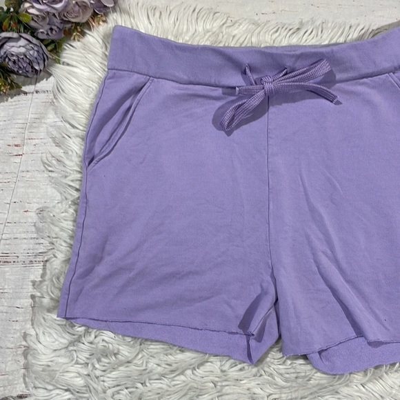 Majestic Filatures Deluxe Purple Drawstring Jersey Shorts - Picture 5 of 9